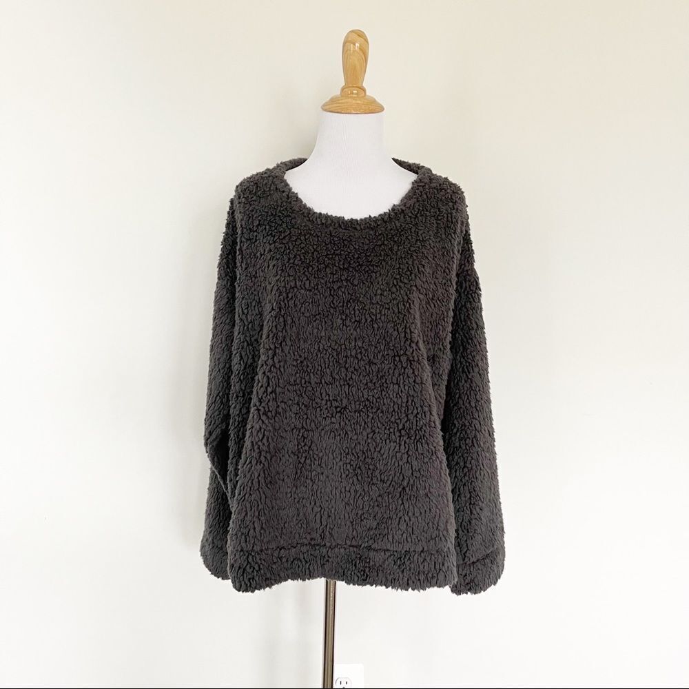 Gray Muk Luks Fleece pullover